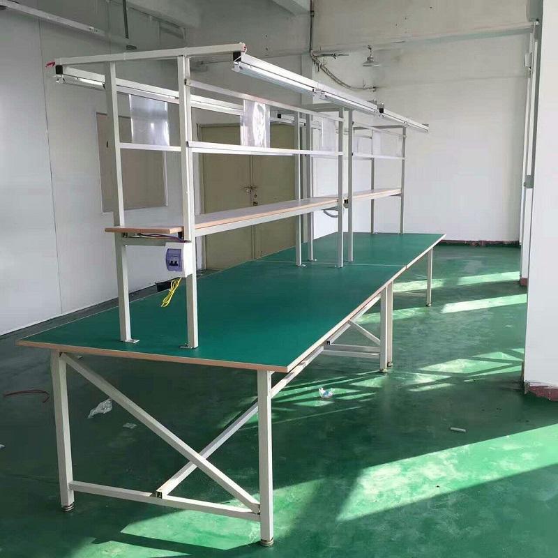 Đa Hình gia công bàn thao tác chống tĩnh điện có máng đèn theo yêu cầu