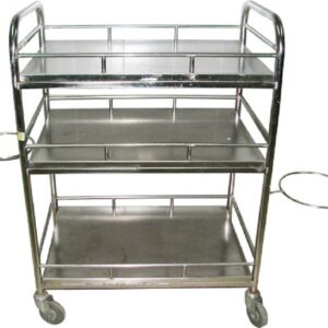 xe đẩy inox 3 tầng