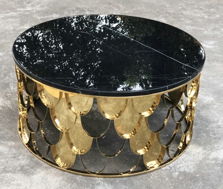 bàn trà inox mạ pvd tại hà nội