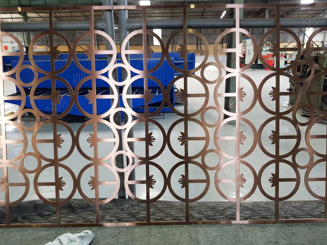 Vách ngăn cnc inox mạ pvd đa hình hà nội