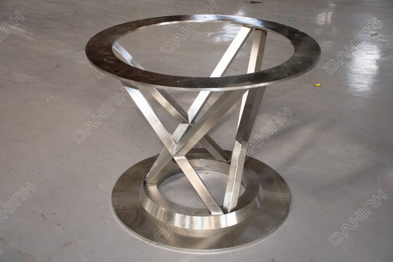 Khung bàn trà inox Mạ PVD gia công tại Đa Hình