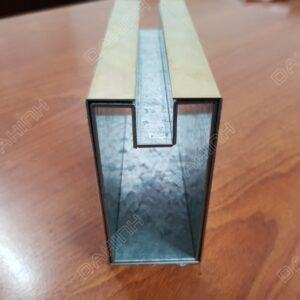 Chấn Gấp vách kính khung Inox Mạ Vàng