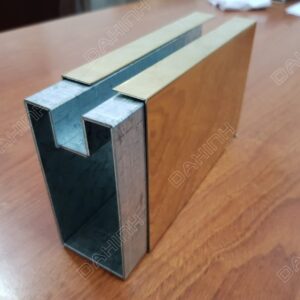Chấn Gấp vách kính khung Inox Mạ Vàng