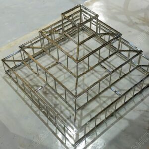 Gia công kệ inox hình chóp