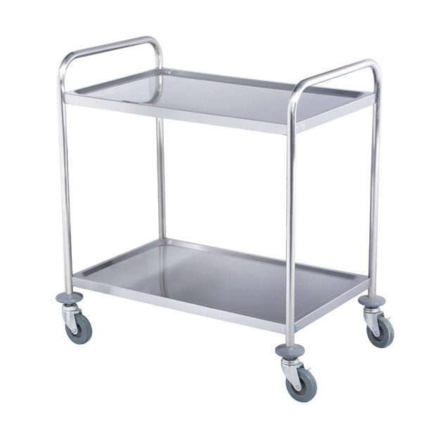 Xe đẩy inox 2 tầng