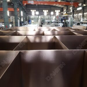 khung trang trí inox mạ đồng