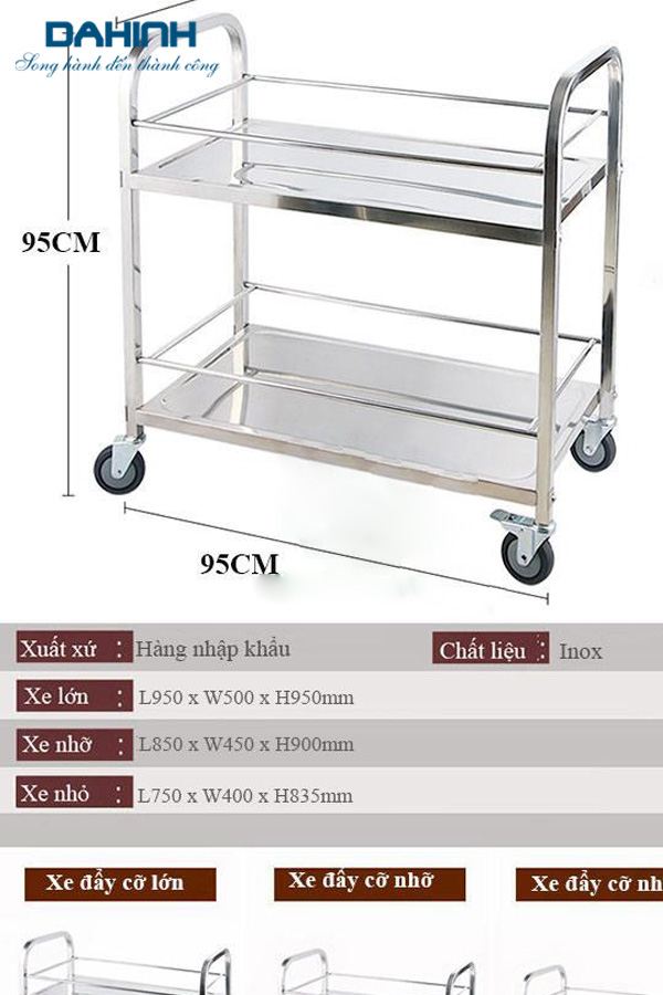 xe đẩy inox